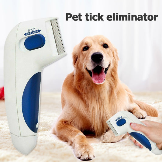 Electronic Lice Comb And Brush For Cleaning Pets