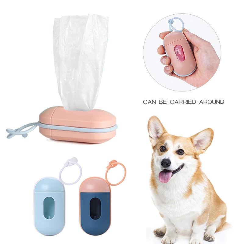 Portable Dog Poop Bag Dispenser Practical Waste Garbage Bags