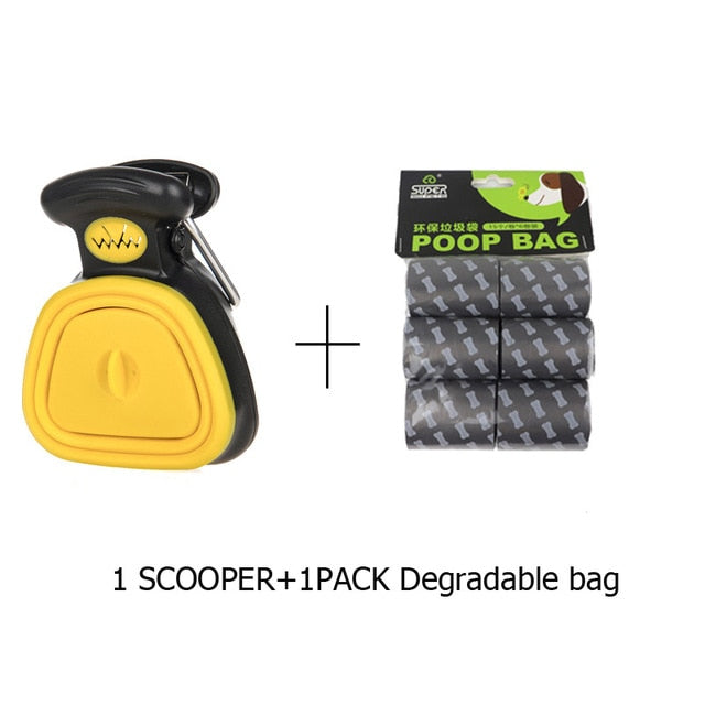 Pet Dog Poop Bag Dispenser Travel Foldable Pooper Scooper