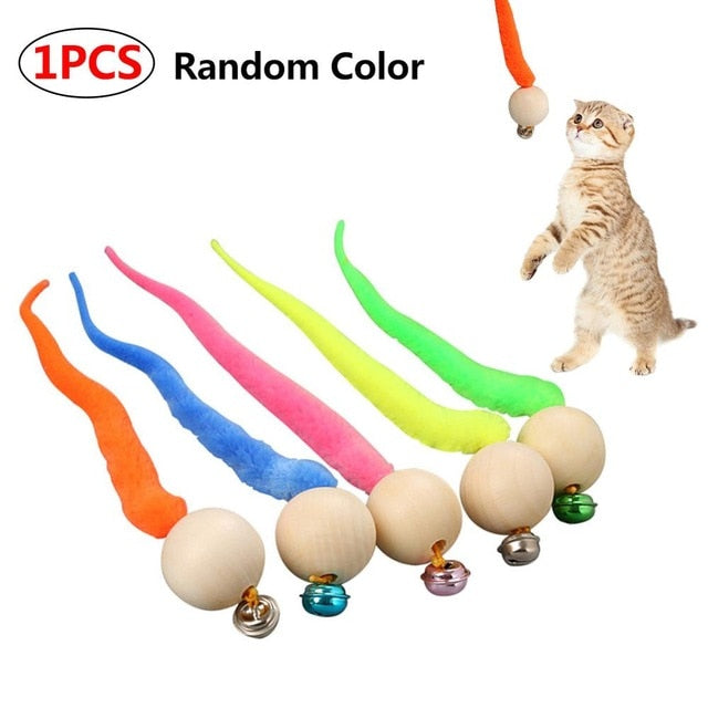 Smart Interactive Cat Toy Colorful LED Self Rotating Ball