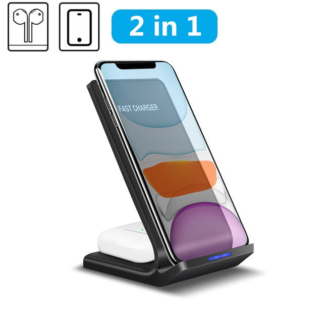 3 in 1 Wireless Charger Stand for iPhone Samsung