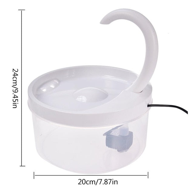 USB Charging Automatic Pet Water Swan Neck Cat Dispenser Drinking Fountain