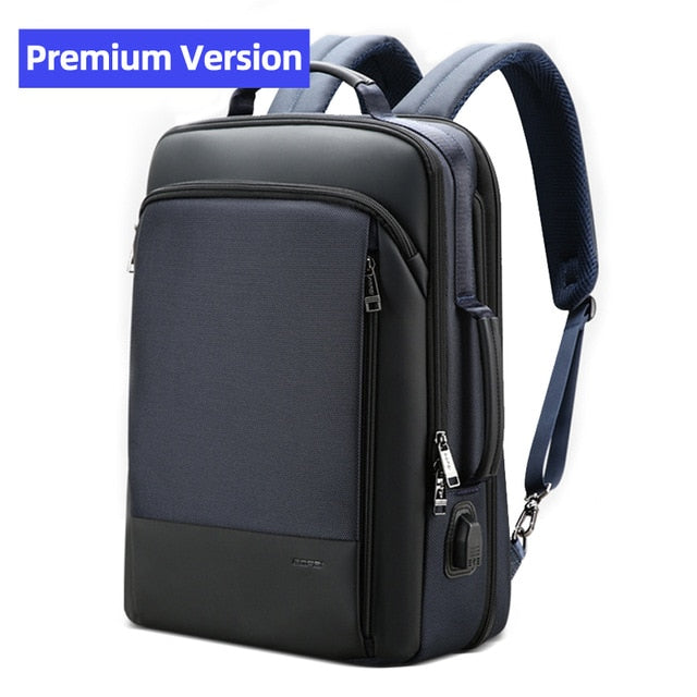 BOPAI Backpack Men Enlarge Anti Theft Business Bagpack for 15.6 Inch Laptop