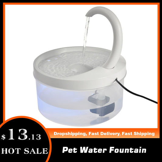 USB Charging Automatic Pet Water Swan Neck Cat Dispenser Drinking Fountain
