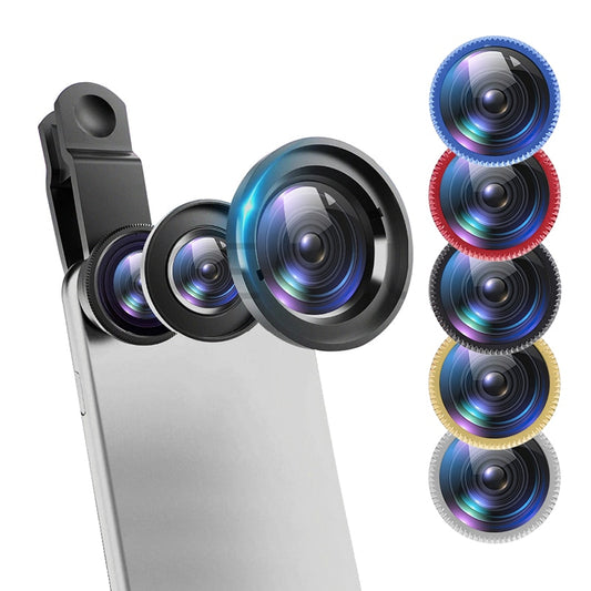 Macro Phone Lens Camera Kits With Clip Lens On The Phone For Smartphone