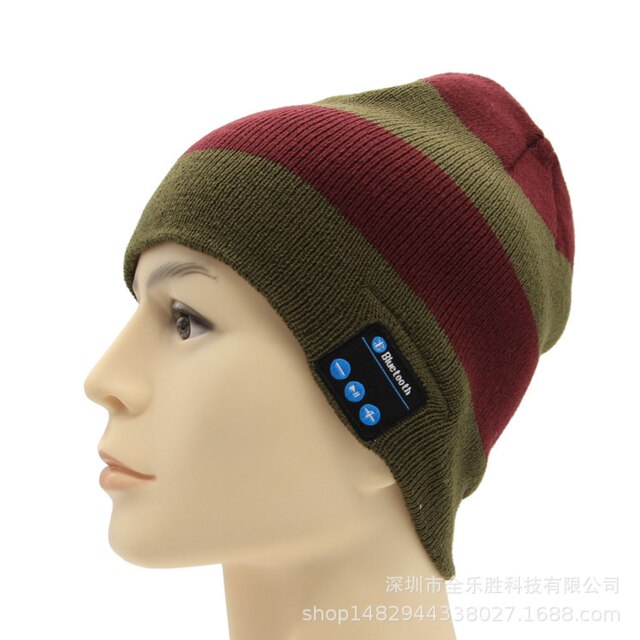Winter Warm Bluetooth 5.0 Cap Wireless Bluetooth Headphones S