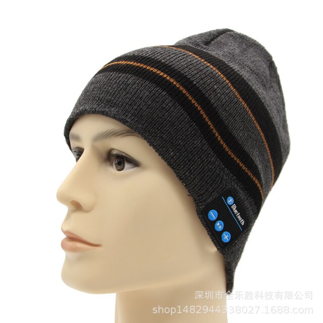 Winter Warm Bluetooth 5.0 Cap Wireless Bluetooth Headphones S