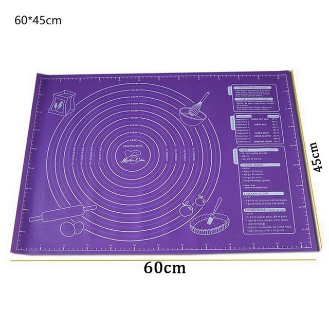 Silicone Baking Mat With Scale Rolling Dough Pad Kneading