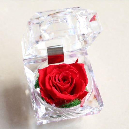 Eternal Rose Flower Ring Box