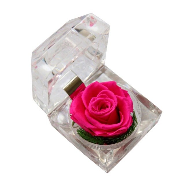 Eternal Rose Flower Ring Box