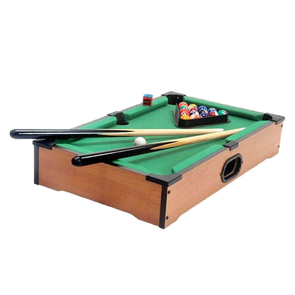 Mini Pool Table Set Kids Tabletop Billiards Snooker Ball